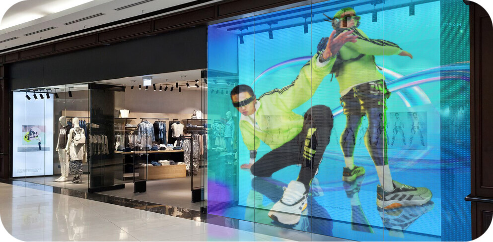 LED Film installation example
