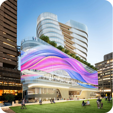 LED Film installation example