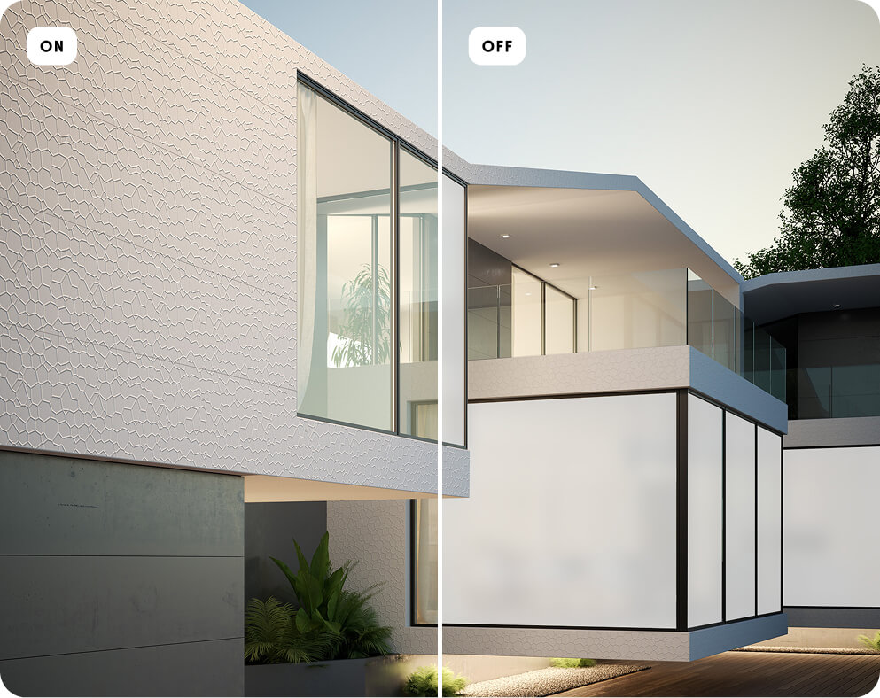 LED Film installation example